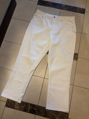 Frye White Straight-Leg Women's Jeans
